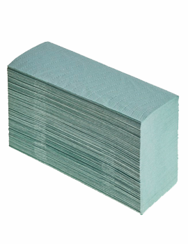 Z/Fold Hand Towels 1 Ply Green 15 x 200
